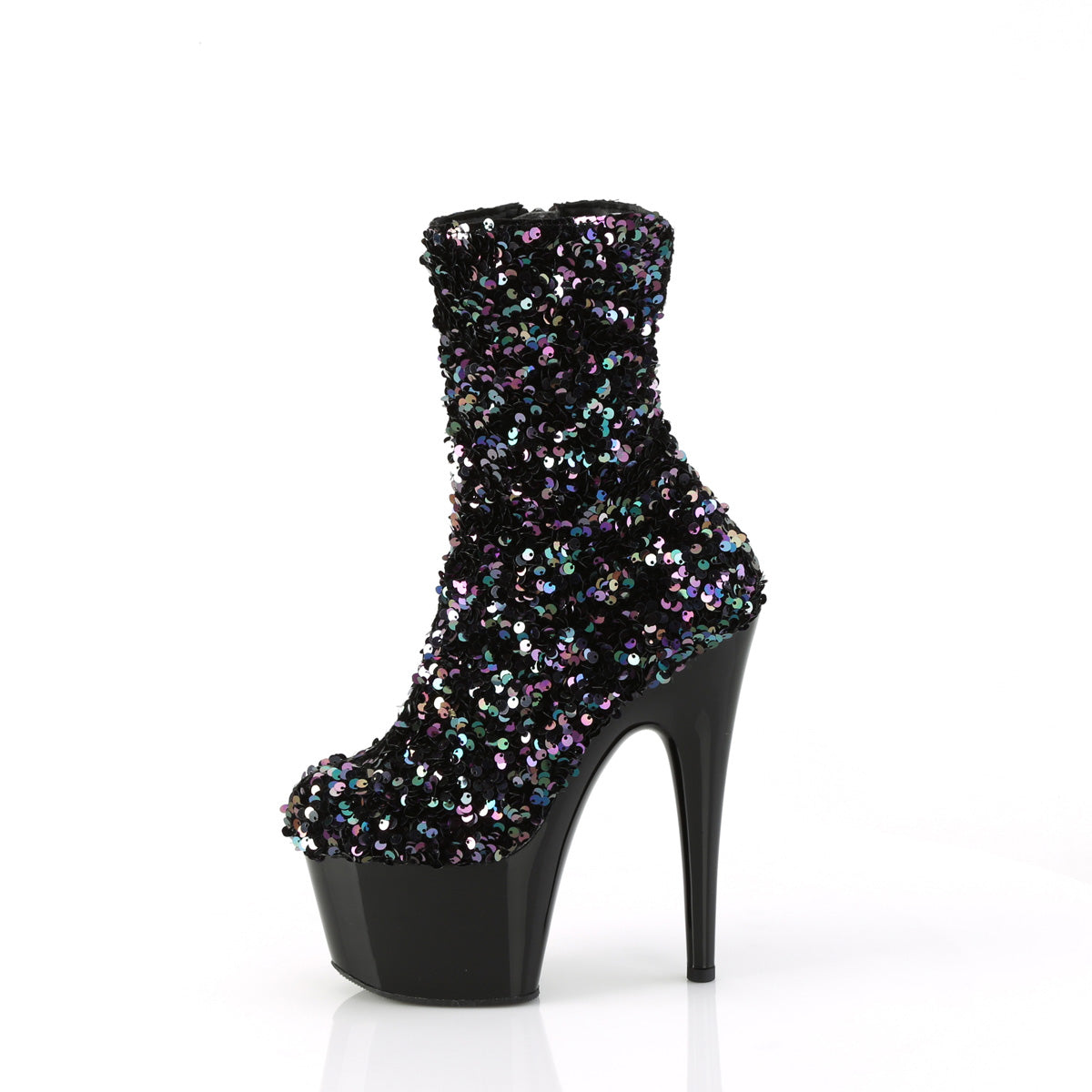 Pleaser   ADORE-1042SQ Blk Multi Sequins/Blk