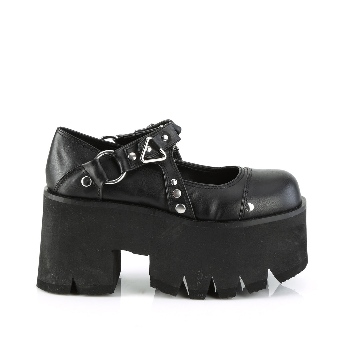 DemoniaCult  Pompe ASHES-33 pelle vegana BLK