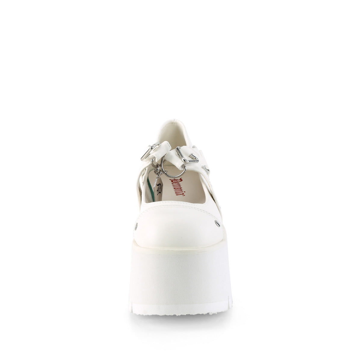 DemoniaCult  Pompe ASHES-33 pelle vegana WHT