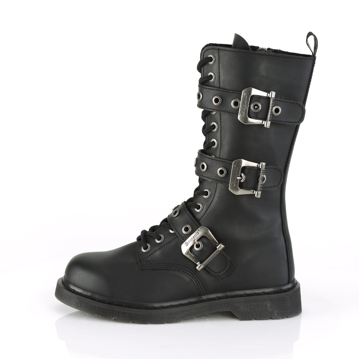 DemoniaCult Mens Boots BOLT-330 Blk Vegan Leather