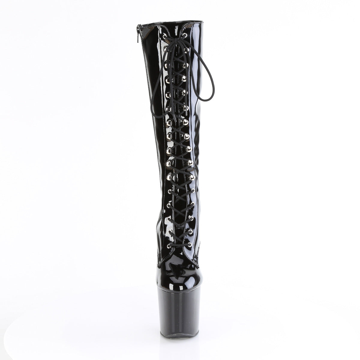 Pleaser  Boots CRAZE-2023 Blk Str. Pat/Blk