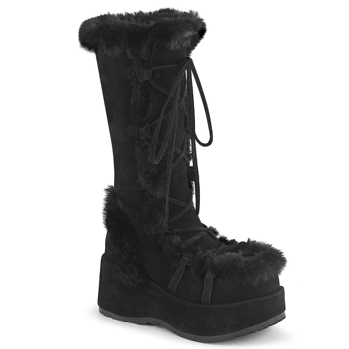 DemoniaCult   Cubby-311 BLK VEGAN SEDE VEGAN