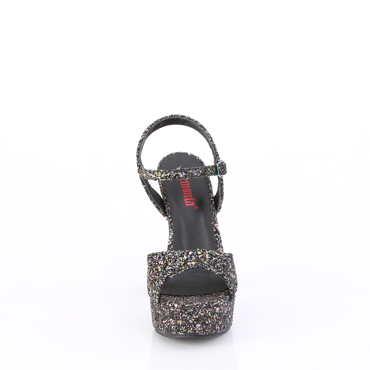 DemoniaCult Sandali femminili DOLLY-09 blk multi glitter