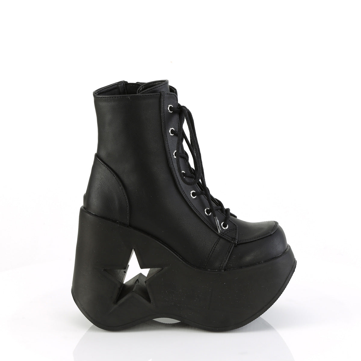 DemoniaCult  Ankle Boots DYNAMITE-106 Blk Vegan Leather