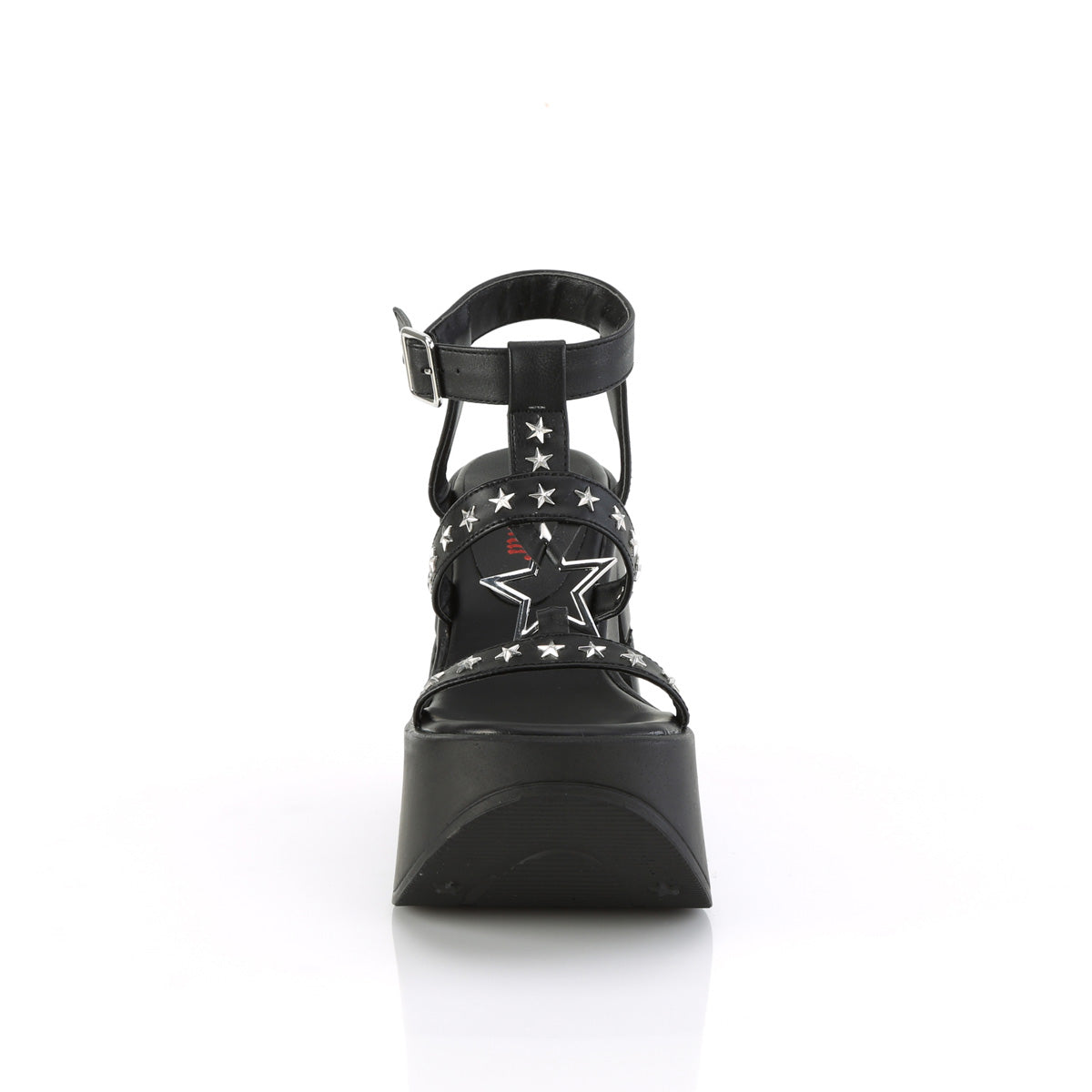 DemoniaCult  Sandals DYNAMITE-12 Blk Vegan Leather