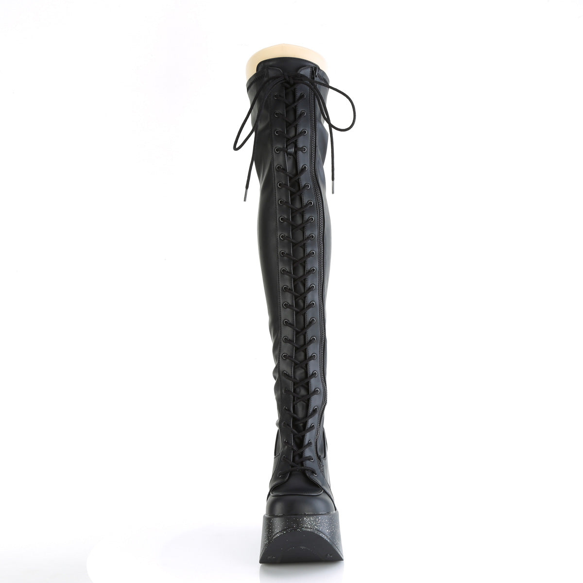 DemoniaCult  Boots DYNAMITE-300 Blk Str Vegan Leather