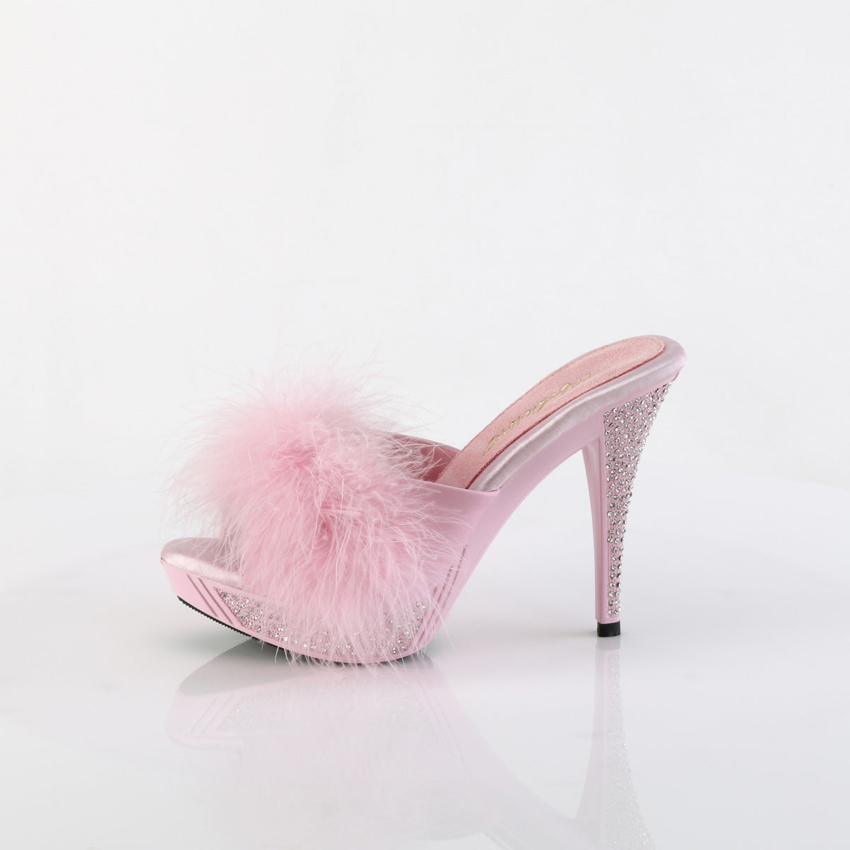 Fabulicious   ELEGANT-401f B. Pink Marabou-FASH PELLE/B. Rosa