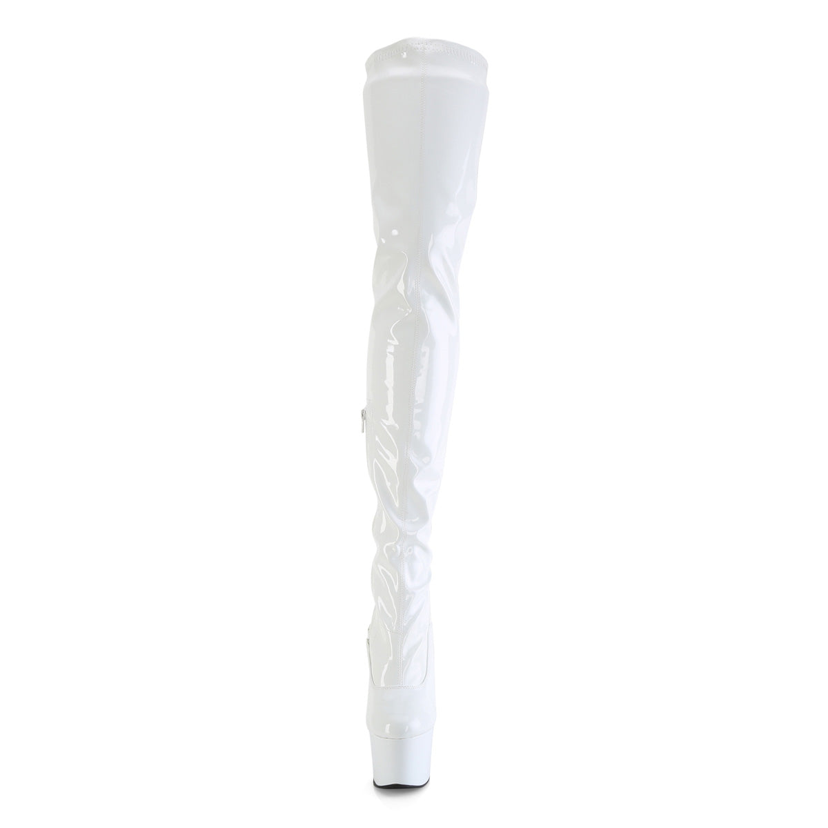 Pleaser   FLAMINGO-3000 WHT STR PAT/WHT