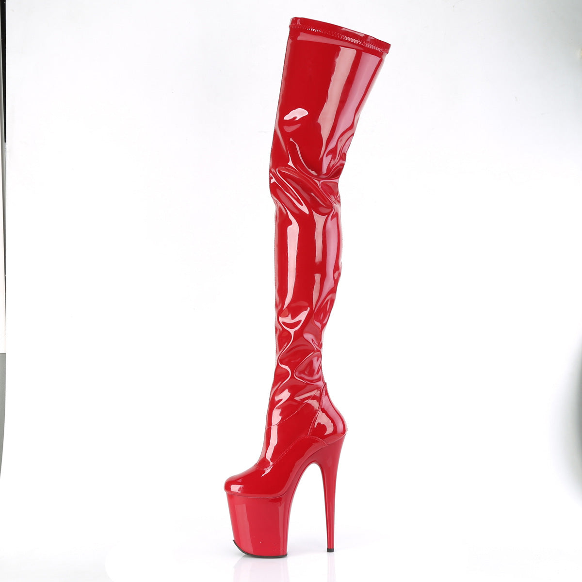 Pleaser   FLAMINGO-4000 Red Str. Pat/Red