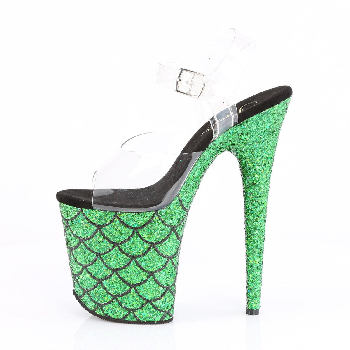 Pleaser Sandali da donna FLAMINGO-808mslg CLR / Green Multitter