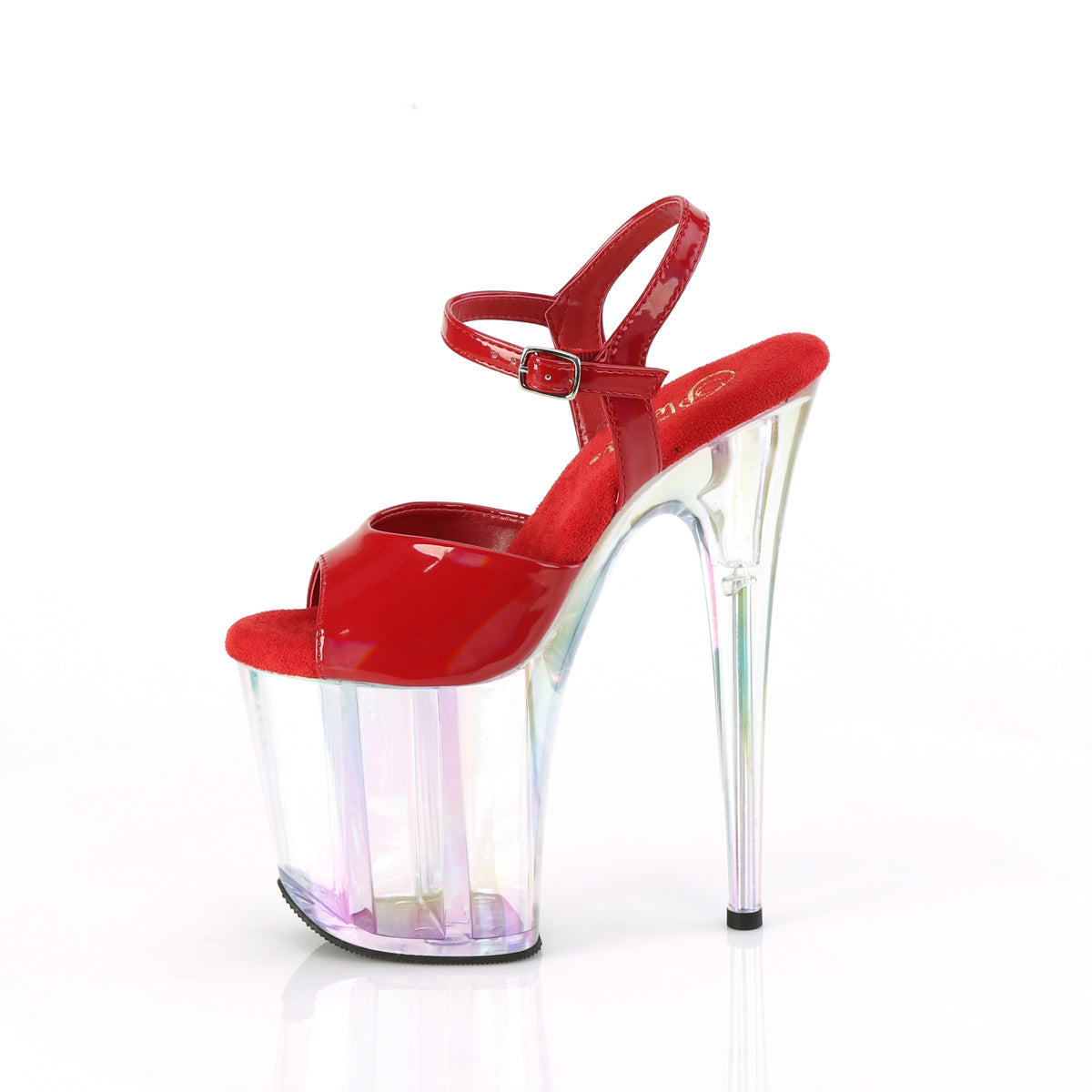 Pleaser   FLAMINGO-809HT Red Holo Pat/Holo Tinted