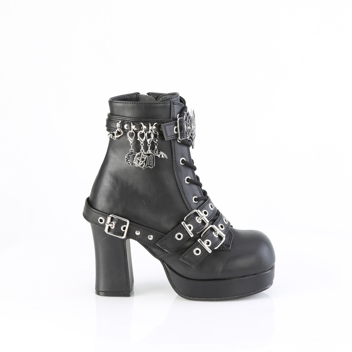 DemoniaCult   GOTHIKA-66 Blk Vegan Leather