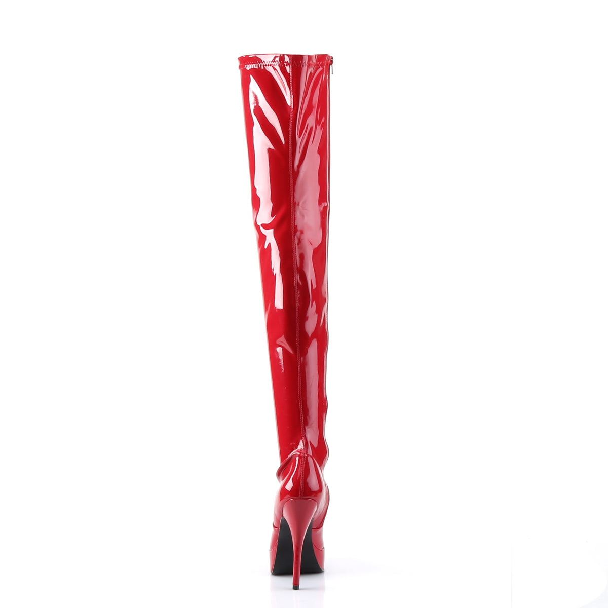 Devious Womens Pumps INDULGE-3000 Red Str Pat