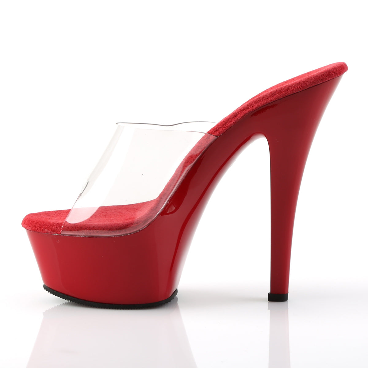 Pleaser Sandali da donna KISS-201 CLR / Rosso