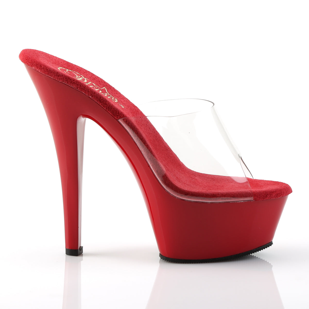 Pleaser Sandali da donna KISS-201 CLR / Rosso