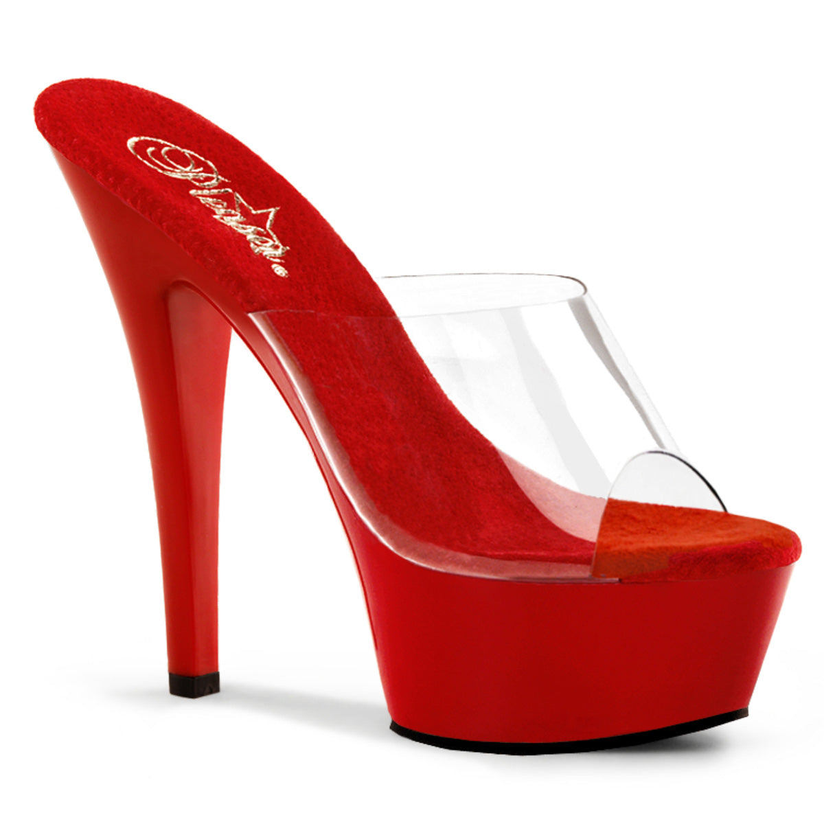 Pleaser Sandali da donna KISS-201 CLR / Rosso