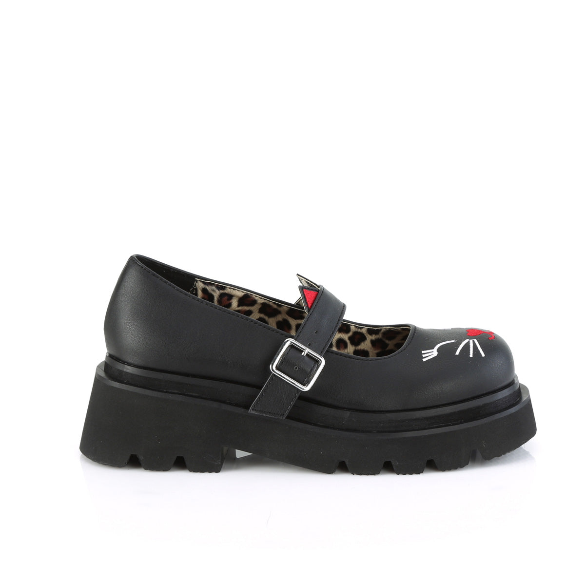 DemoniaCult  Pompe RENEGADE-56 pelle vegana BLK