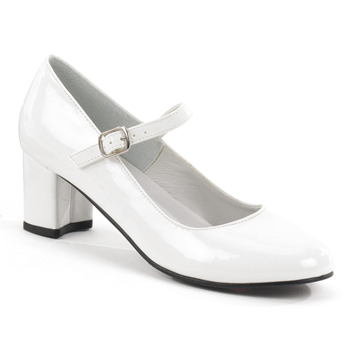 Funtasma Pompe da donna Schoolgirl-50 Wht Pat.