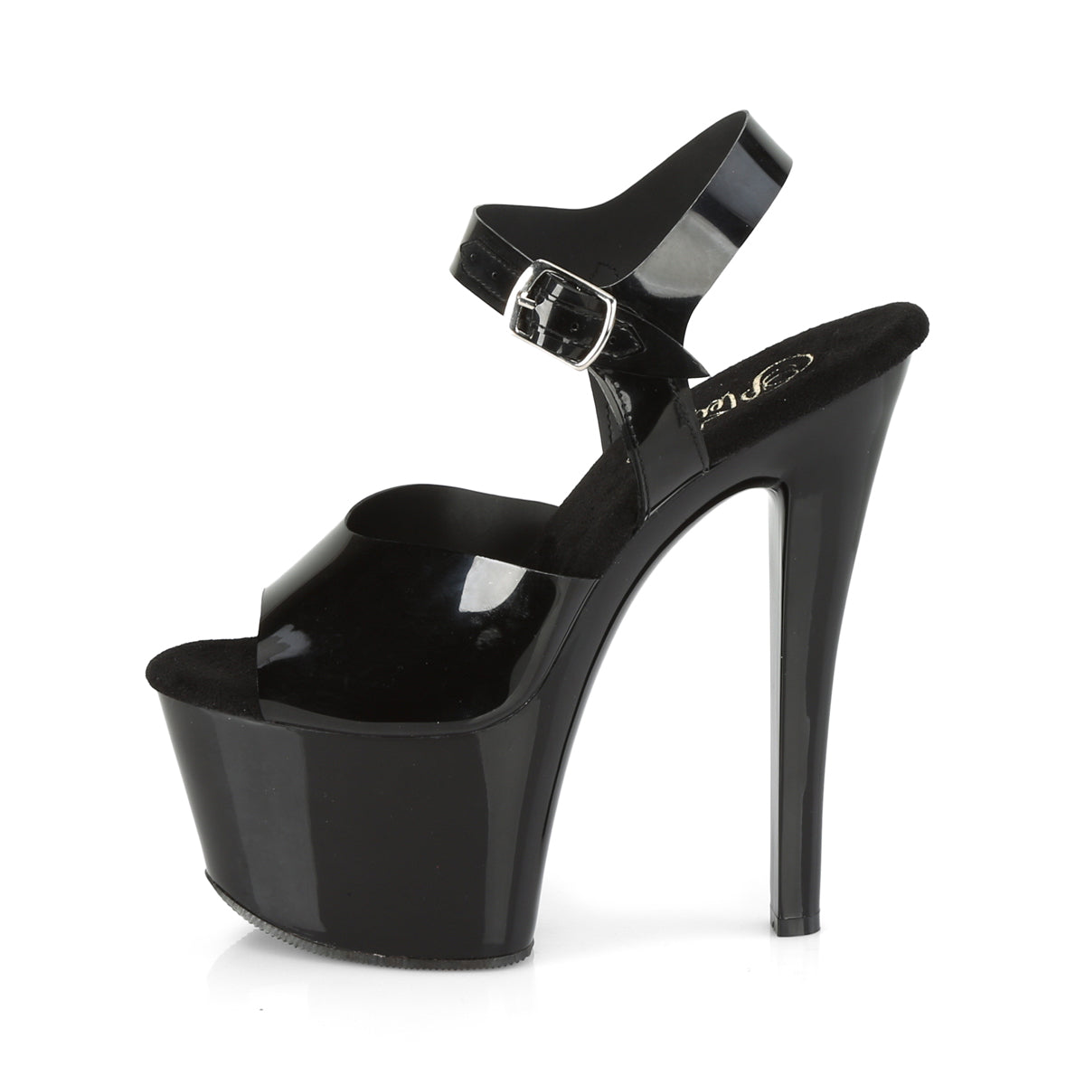 Pleaser Sandali da donna SKY-308N BLK (Jelly-Like) TPU / BLK