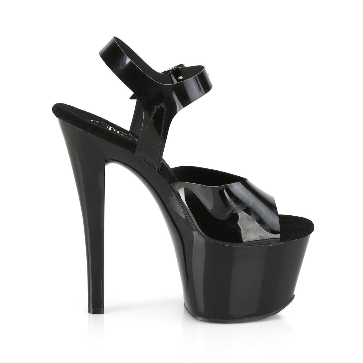 Pleaser Sandali da donna SKY-308N BLK (Jelly-Like) TPU / BLK