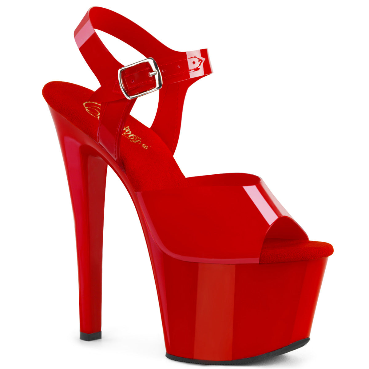 Pleaser Sandali da donna SKY-308N rosso (jelly-like) TPU / rosso