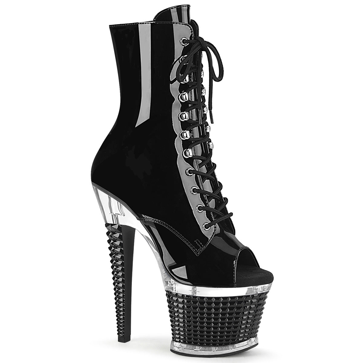 Pleaser  Ankle Boots SPECTATOR-1021 Blk Pat/Clr-Blk