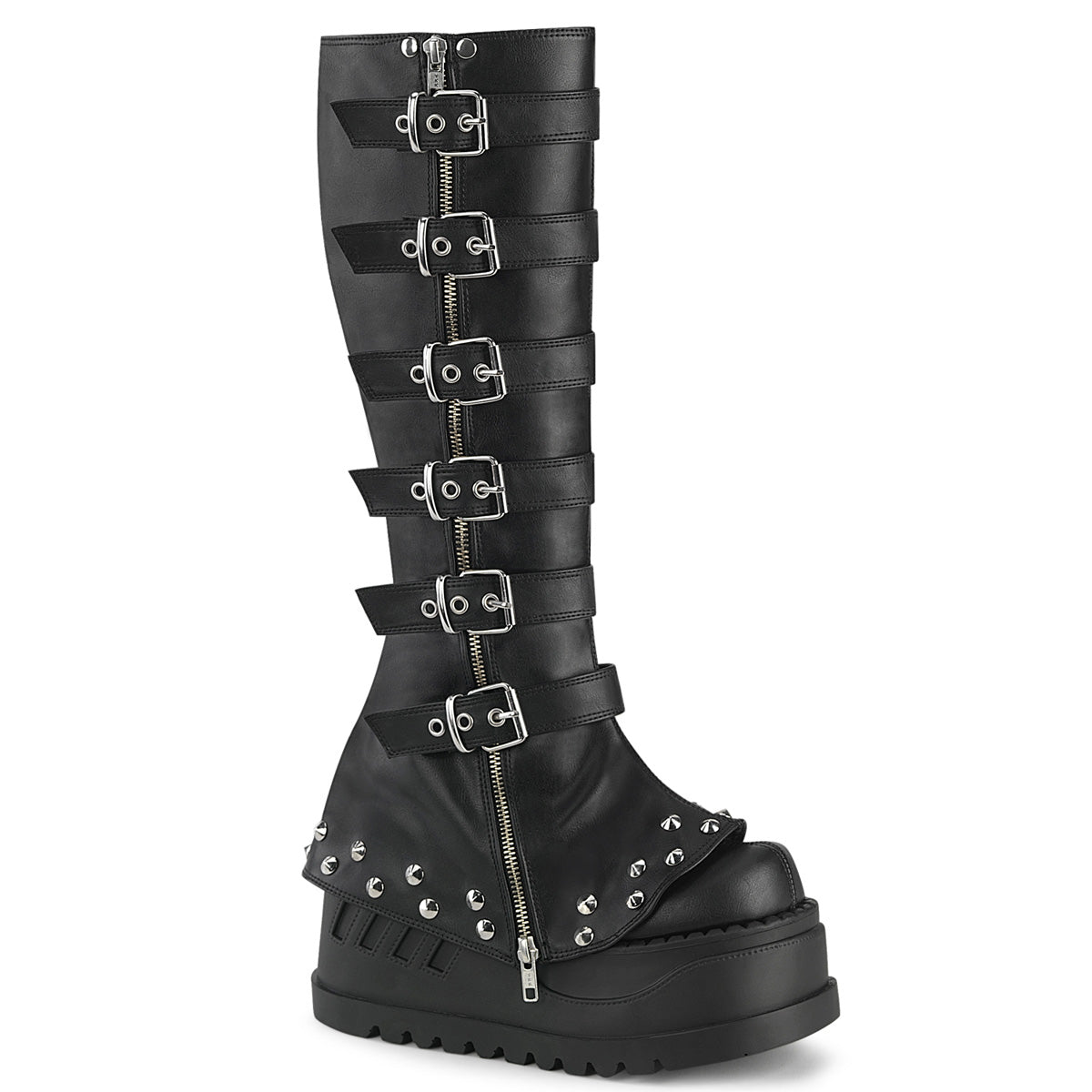 DemoniaCult   STOMP-223 Blk Vegan Leather