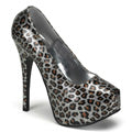 Bordello Womens Pumps TEEZE-37 Slv Cheetah Pat