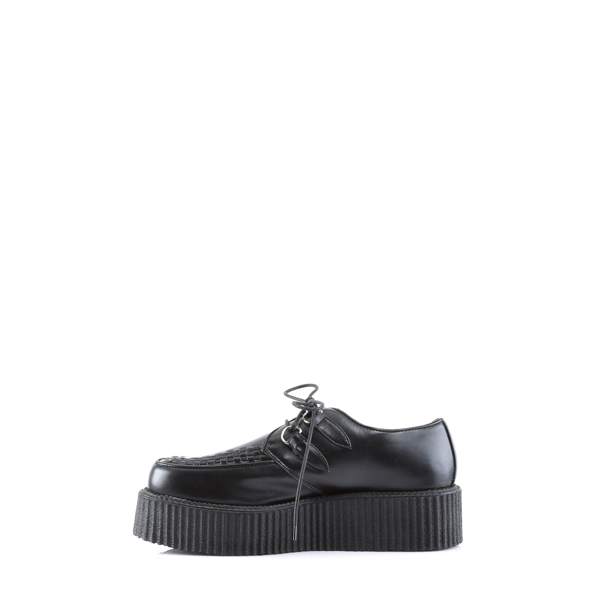 DemoniaCult Scarpa bassa maschile V-CREEPER-502 pelle vegana BLK