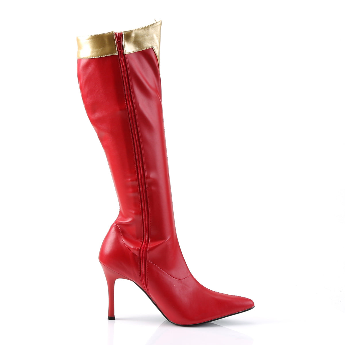 Funtasma Womens Boots WONDER-130 Red-Gold Str Pu